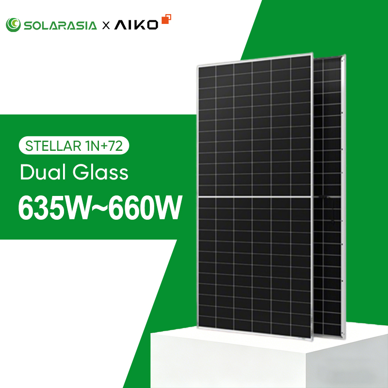 aiko abc solar panel 635W 640W 645W 650W 655W 660W monocrystalline n type solar panels price
